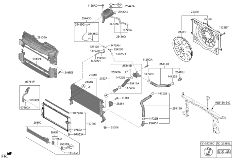 2022 Hyundai Elantra N FAN-COOLING Diagram for 25231-P4000