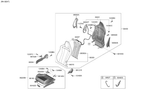 2023 Hyundai Elantra N Front Seat Diagram 1