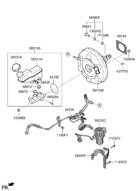 2023 Hyundai Elantra N PUMP-VACUUM Diagram for 59220-IB100