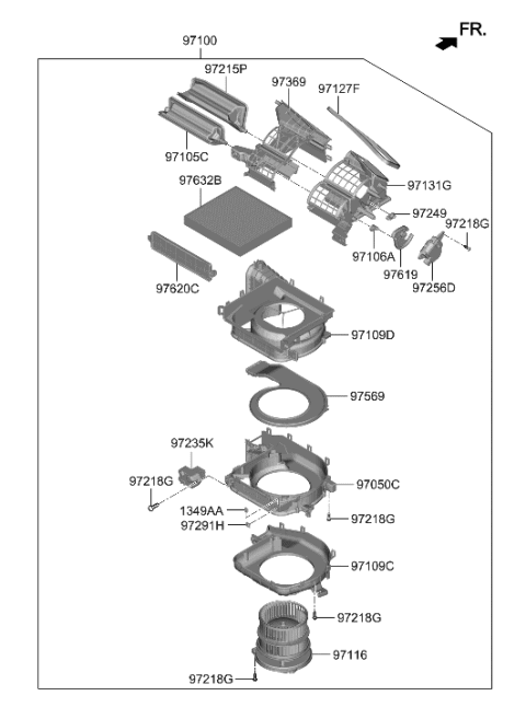 2023 Hyundai Elantra N Heater System-Heater & Blower Diagram 2