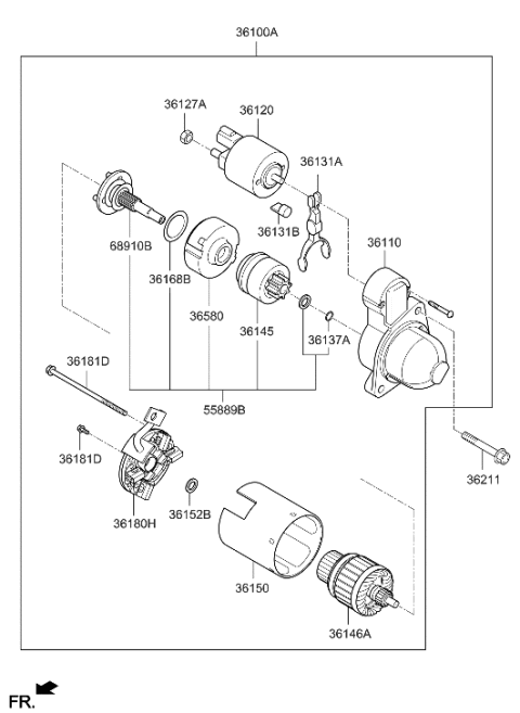 2023 Hyundai Elantra N Starter Diagram