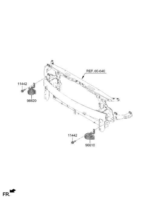 2023 Hyundai Elantra N Horn Diagram