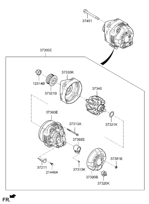 2022 Hyundai Elantra N Alternator Diagram