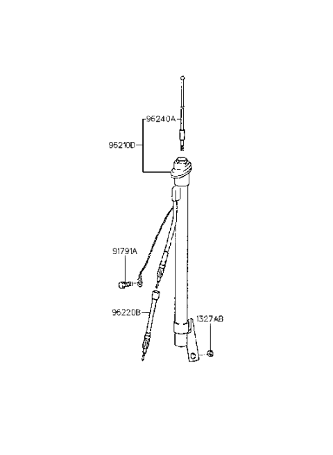 1995 Hyundai Elantra Old Body Style Antenna Diagram