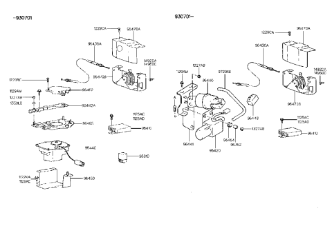 2004 Hyundai Sonata Control Module-Cruise Diagram for 96410-28500
