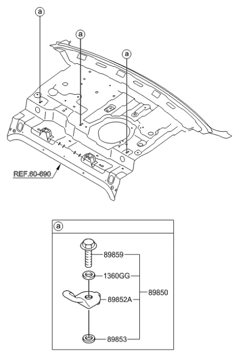 2016 Hyundai Azera Child Rest Holder Diagram