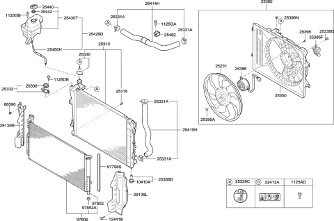 2015 Hyundai Azera Engine Cooling System Diagram