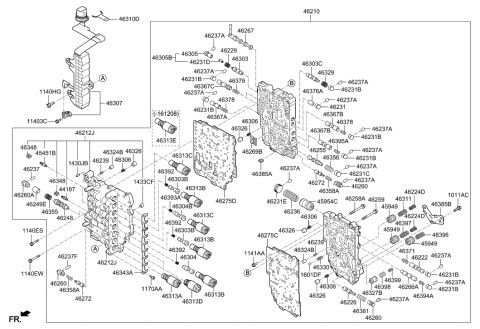 2015 Hyundai Azera Transmission Valve Body Diagram