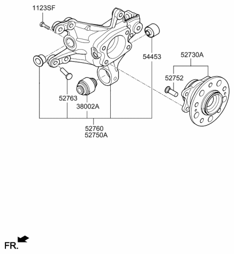 2015 Hyundai Azera Rear Axle Diagram