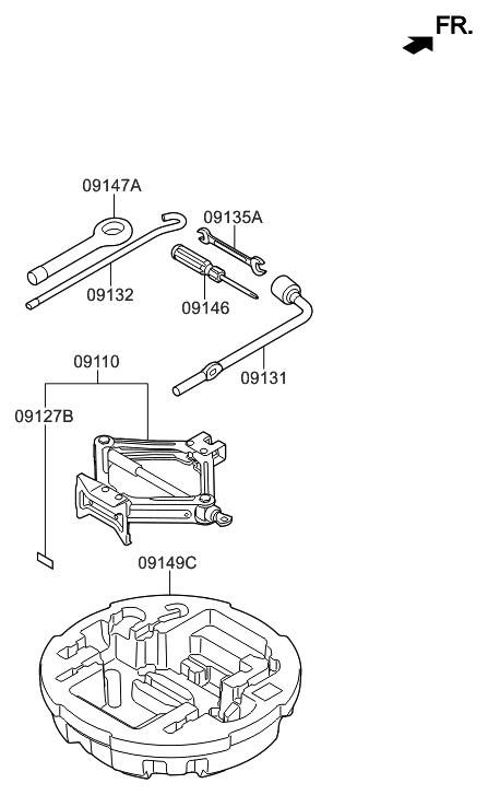 2016 Hyundai Azera OVM Tool Diagram