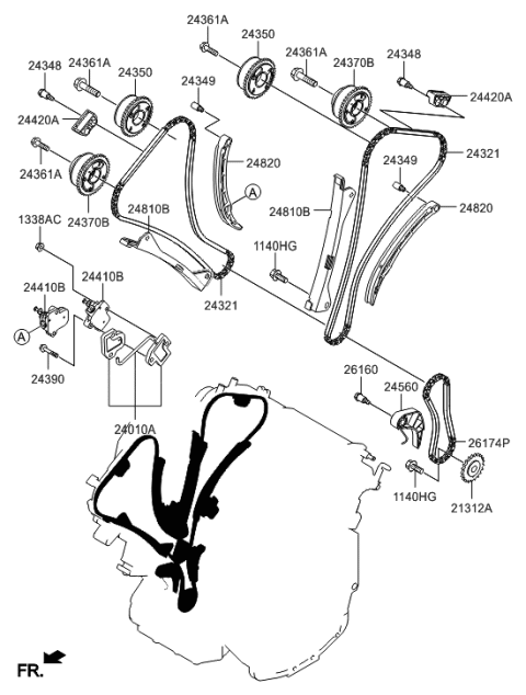 2015 Hyundai Azera Camshaft & Valve Diagram 1