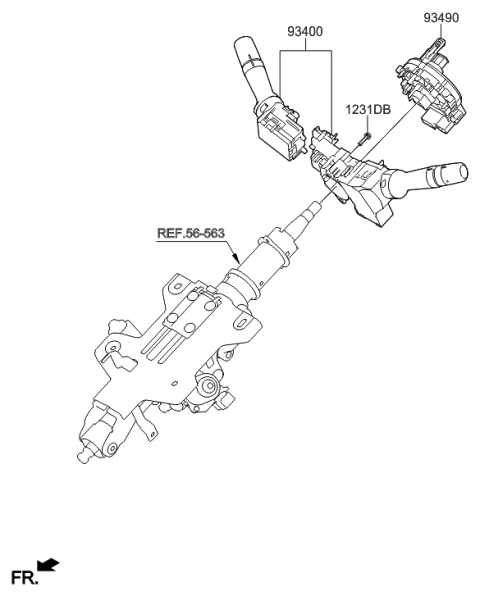 2016 Hyundai Azera Multifunction Switch Diagram