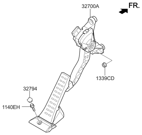 2016 Hyundai Azera Accelerator Pedal Diagram