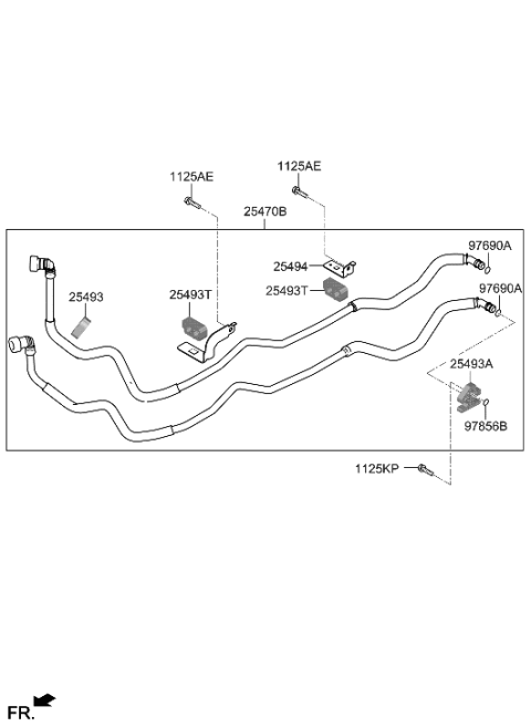 2023 Hyundai Genesis G90 Oil Cooling Diagram