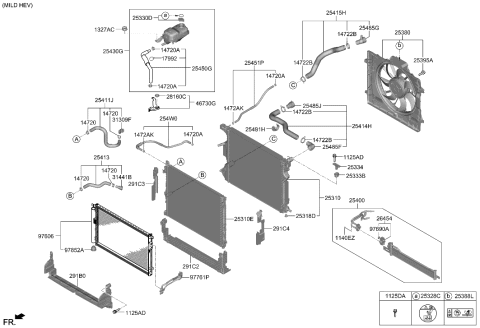 2023 Hyundai Genesis G90 Engine Cooling System Diagram 2