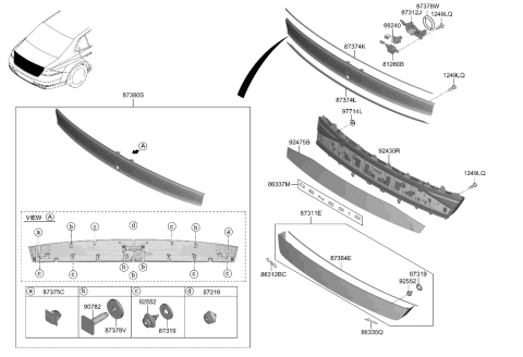 2023 Hyundai Genesis G90 Rear Combination Lamp Diagram 1
