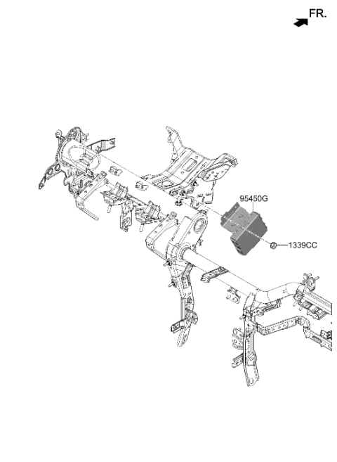 2023 Hyundai Genesis G90 Steering Column & Shaft Diagram 2