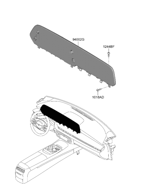 2023 Hyundai Genesis G90 Instrument Cluster Diagram