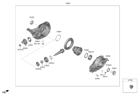 2023 Hyundai Genesis G90 Rear Differential Diagram