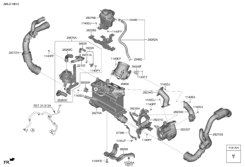 2007 Hyundai Azera Bolt-FLANGE Diagram for 11413-08207-C