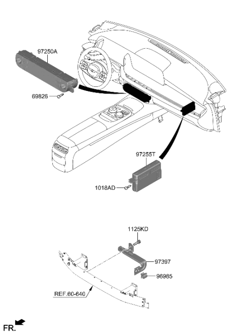 2023 Hyundai Genesis G90 Heater System-Heater Control Diagram