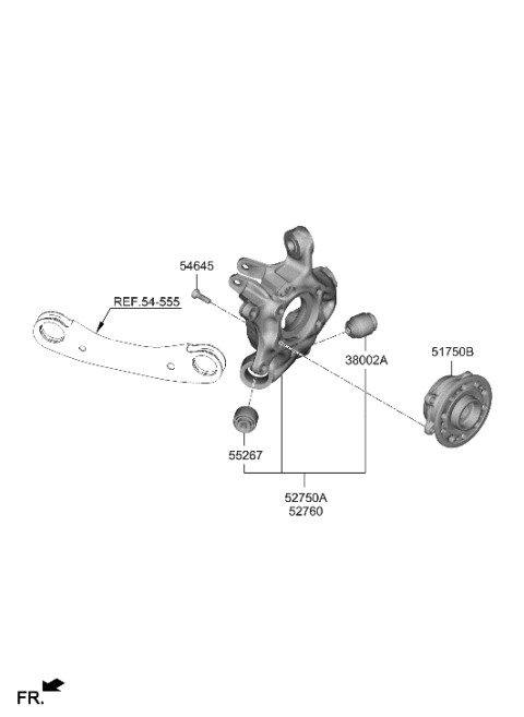 2023 Hyundai Genesis G90 Rear Axle Diagram