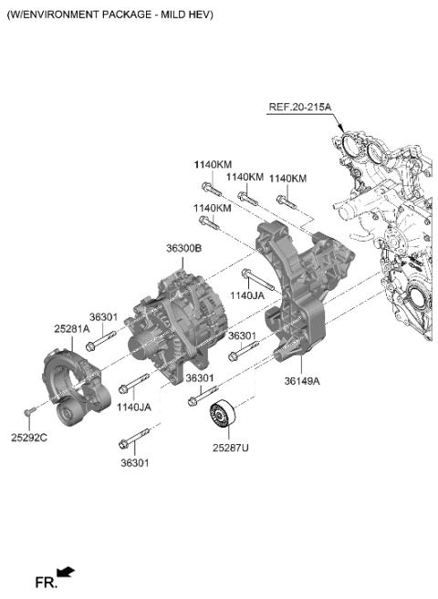 2023 Hyundai Genesis G90 Alternator Diagram 2