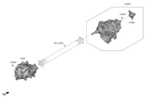 2023 Hyundai Genesis G90 Transfer Assy Diagram 1