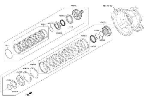 2023 Hyundai Genesis G90 Transaxle Clutch - Auto Diagram 1