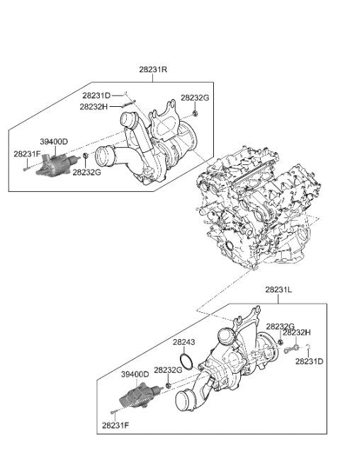 2023 Hyundai Genesis G90 Exhaust Manifold Diagram 3