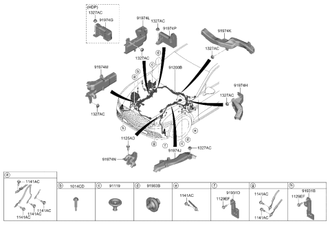 2023 Hyundai Genesis G90 Front Wiring Diagram 1