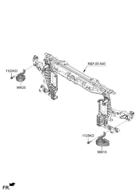 2023 Hyundai Genesis G90 Horn Diagram