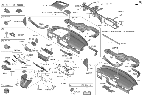 2023 Hyundai Ioniq 5 SHROUD-STEERING COLUMN UPR Diagram for 84850-GI000-NNB