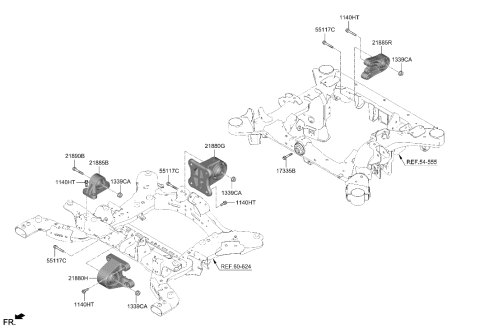 2022 Hyundai Ioniq 5 Mounting Diagram