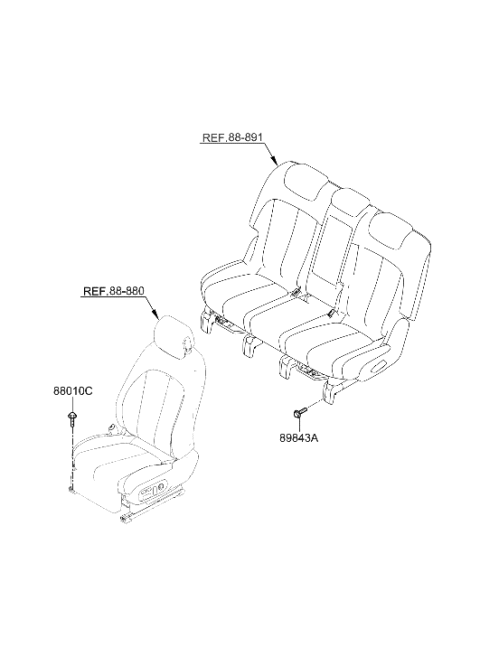 2022 Hyundai Ioniq 5 Hardware-Seat Diagram