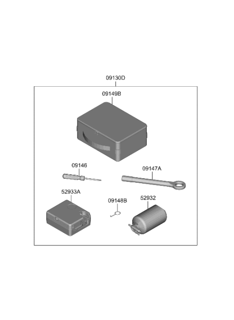 2022 Hyundai Ioniq 5 OVM Tool Diagram