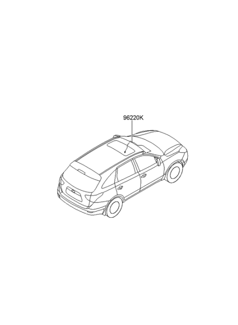 2012 Hyundai Veracruz Cable-Radio Feeder Diagram for 96220-3J000