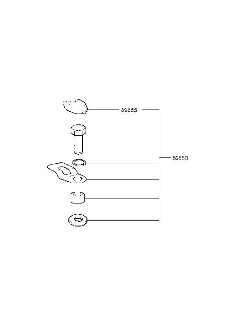2001 Hyundai Sonata Old Body Style Child Rest Holder Diagram