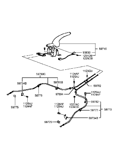 2001 Hyundai Sonata Old Body Style Parking Brake Diagram