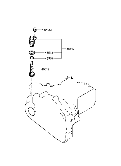 1999 Hyundai Sonata Speedometer Driven Gear-Auto Diagram