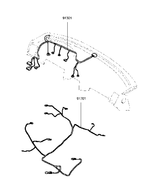 2001 Hyundai Sonata Instrument Wiring Diagram