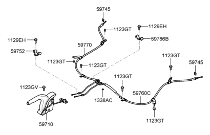 2005 Hyundai Sonata New Body Style (US) Parking Brake Diagram