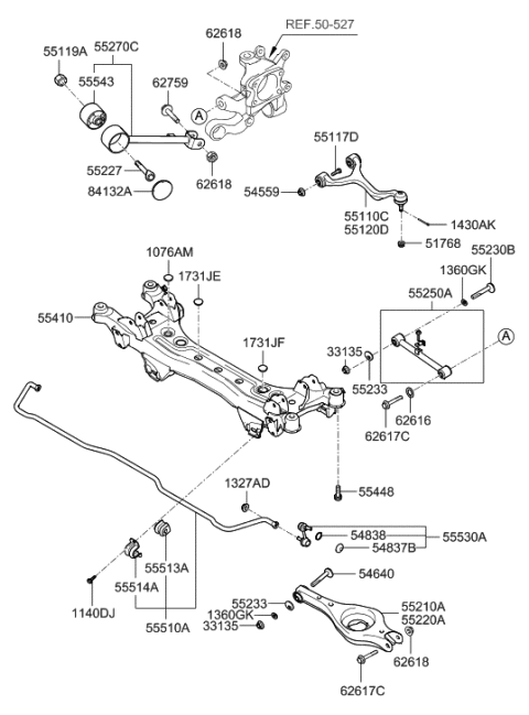 2006 Hyundai Sonata Rear Suspension Control Arm Diagram