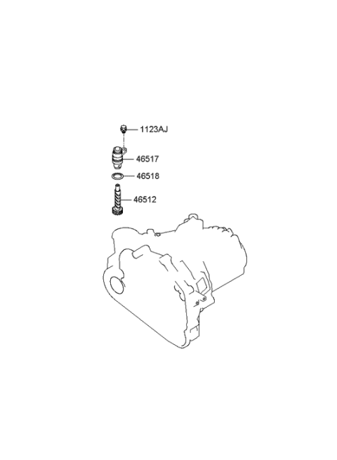 2005 Hyundai Sonata Sensor-Speed Diagram for 43632-24000