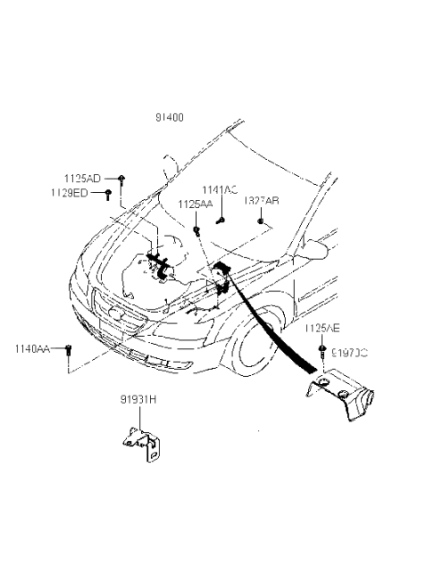2005 Hyundai Sonata New Body Style (US) Control Wiring Diagram