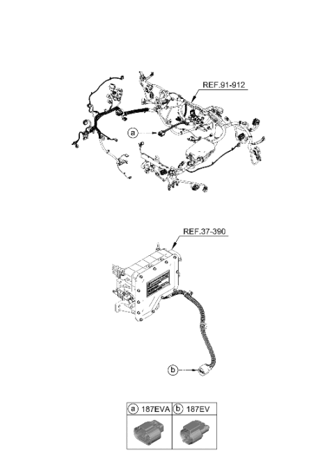 2020 Hyundai Ioniq Electric High Voltage Battery System Diagram 4
