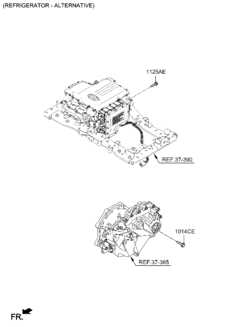 2021 Hyundai Ioniq Electric Cooling System Diagram 3