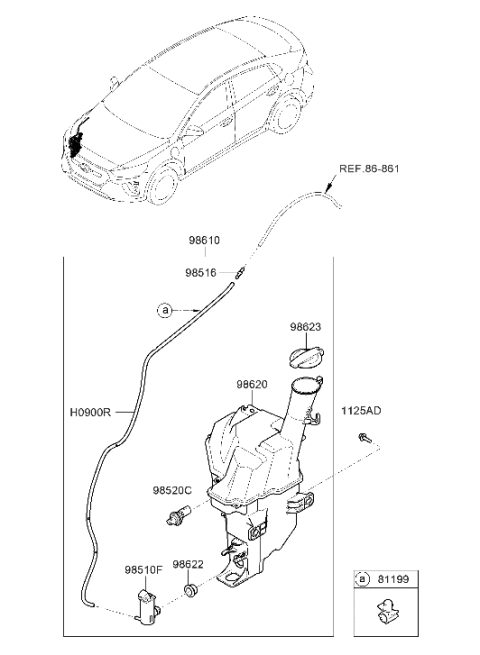 2020 Hyundai Ioniq Windshield Washer Diagram