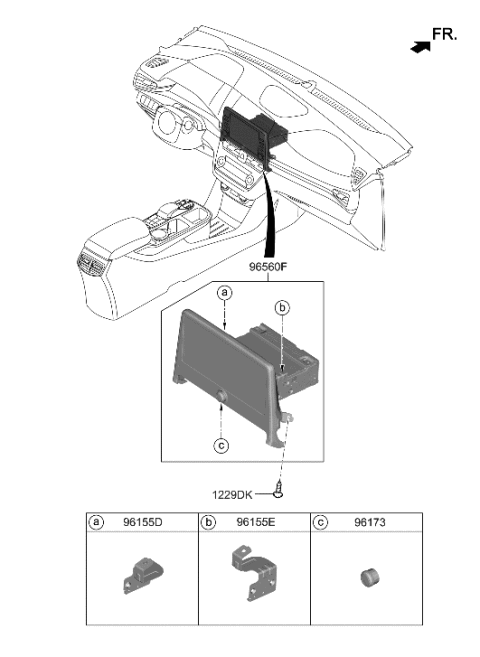 2021 Hyundai Ioniq Information System Diagram