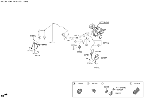 2020 Hyundai Ioniq Electric Brake Fluid Line Diagram 2